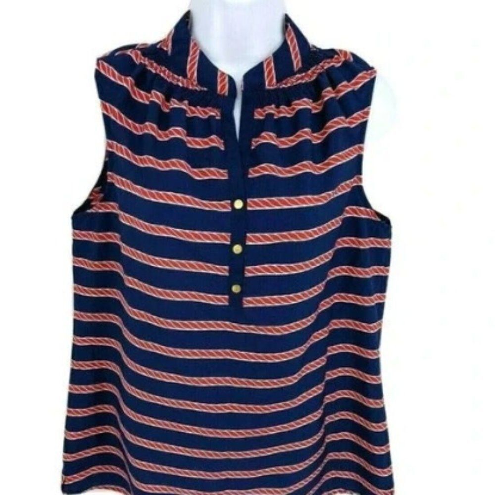 Nautical Rope Macbeth Collection Top‎ Shirt M